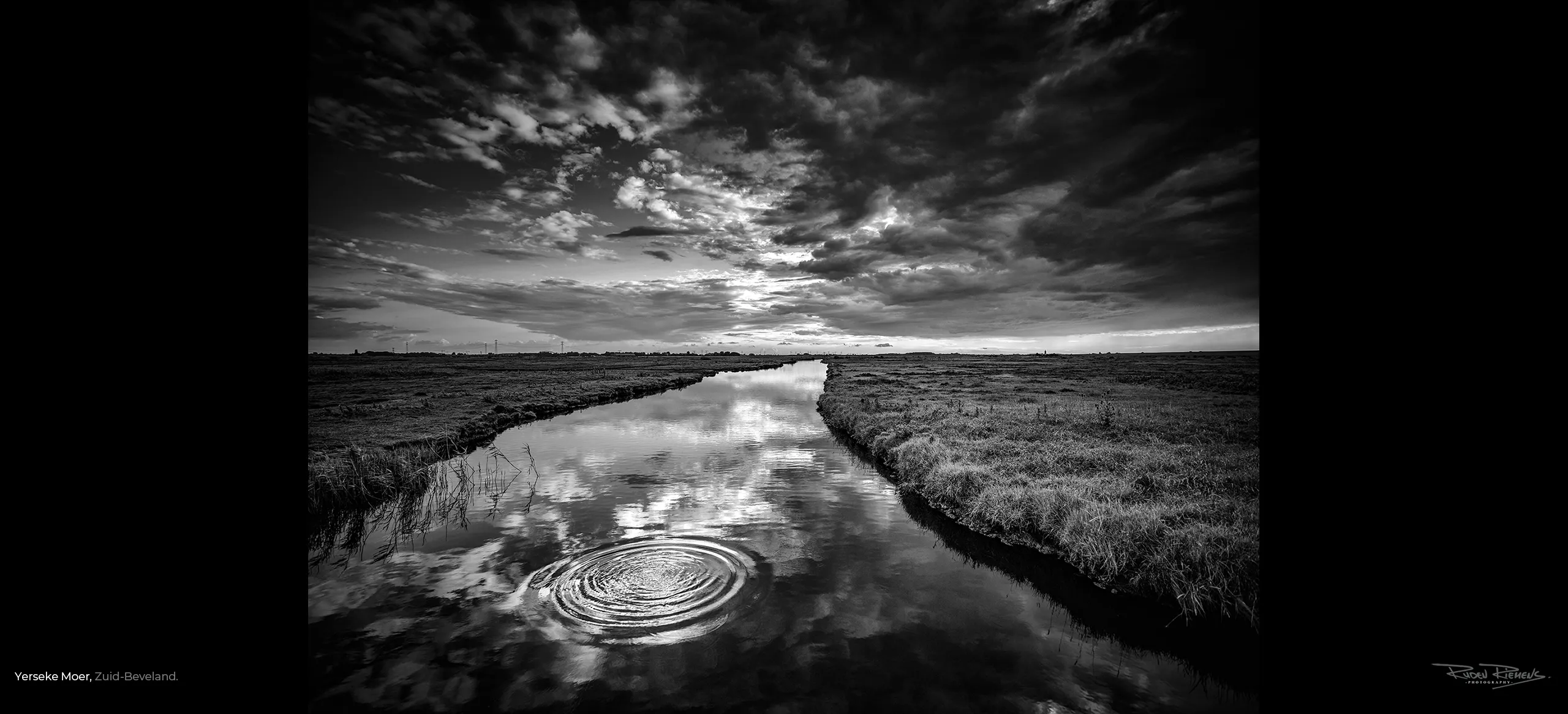 Kringen in het water van de Yerseke Moer, een prachtig natuurgebied in Zuid-Beveland Zeeland, fotografie Ruden Riemens.