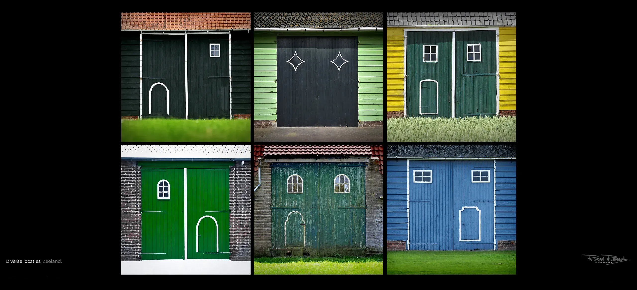 Ruden Riemens Fotograaf in Zeeland, fotografeert de typische Zeeuwse mendeuren in allerlei kleuren.